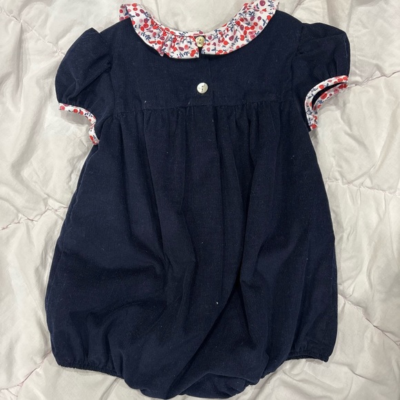 Navy Blue Bubble with cute 3D cherry accents - Picture 3 of 3